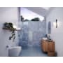 Glass Warehouse Vela 78" High x 31" Wide Shower Screen Frameless Shower Door with Clear Glass Chrome