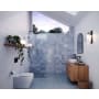 Glass Warehouse Vela 78" High x 35" Wide Shower Screen Frameless Shower Door with Clear Glass Oil Rubbed Bronze