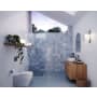 Glass Warehouse Vela 78" High x 36" Wide Shower Screen Frameless Shower Door with Clear Glass Brushed Nickel