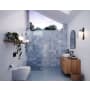 Glass Warehouse Vela 78" High x 36" Wide Shower Screen Frameless Shower Door with Clear Glass Matte Black