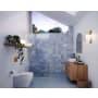Glass Warehouse Vela 78" High x 44" Wide Shower Screen Frameless Shower Door with Clear Glass Satin Brass