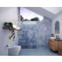 Glass Warehouse Vela 78" High x 55" Wide Shower Screen Frameless Shower Door with Clear Glass Satin Brass