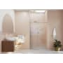 Glass Warehouse Eclipse 78" High x 52" Wide Sliding Frameless Shower Door with Clear Glass Brushed Nickel