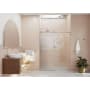 Glass Warehouse Eclipse 78" High x 64" Wide Sliding Frameless Shower Door with Clear Glass Chrome