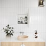 Glass Warehouse Juno 24" x 24" Framed Single Door Medicine Cabinet White