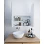 Glass Warehouse Aria 30" x 34" Framed Double Door Medicine Cabinet White