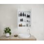 Glass Warehouse Calla 24" x 36" Framed Double Door Medicine Cabinet White