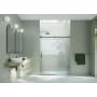 Glass Warehouse Astro 78" High x 56" Wide Sliding Frameless Shower Door with Clear Glass Matte Black