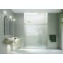 Glass Warehouse Astro 78" High x 72" Wide Sliding Frameless Shower Door with Clear Glass Brushed Bronze