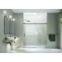 Glass Warehouse Astro 78" High x 72" Wide Sliding Frameless Shower Door with Clear Glass Matte Black