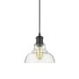 Golden Lighting Carver 8" Wide Mini Pendant Black