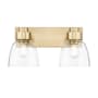 Golden Lighting Remy 2 Light 17" Wide Vanity Light Brushed Champagne Bronze