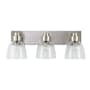 Golden Lighting Remy 3 Light 7" Wide Vanity Light Pewter