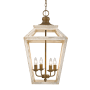 Golden Lighting Haiden 4 Light 16" Wide Taper Candle Pendant Burnished Chestnut
