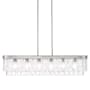 Golden Lighting Ciara 6 Light 42" Wide Linear Pendant Peruvian Silver