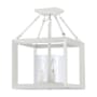 Golden Lighting Smyth 3 Light 12" Wide Semi-Flush Ceiling Fixture Natural White