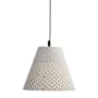 Golden Lighting Clarus 10" Wide Pendant White Sandstone Cement