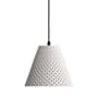 Golden Lighting Clarus 8" Wide Mini Pendant White Sandstone Cement