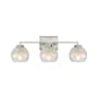 Golden Lighting Elliott 3 Light 25" Wide Vanity Light Pewter / Alabaster Glass