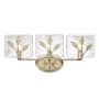 Golden Lighting Calla 3 Light 2" Wide Vanity Light White Gold