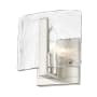Golden Lighting Aenon 7" Tall Bathroom Sconce Pewter