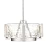 Golden Lighting Aenon 3 Light 17" Wide Drum Chandelier Pewter