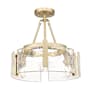Golden Lighting Aenon 3 Light 17" Wide Semi-flush Ceiling Fixture Brushed Champagne Bronze