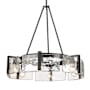 Golden Lighting Aenon 6 Light 28" Wide Drum Chandelier Matte Black