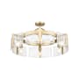 Golden Lighting Aenon 6 Light 28" Wide Semi-Flush Ceiling Fixture Brushed Champagne Bronze