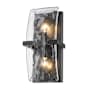 Golden Lighting Aenon 2 Light 13" Tall Wall Sconce Matte Black