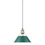 Aged Brass / Pine Green Shades