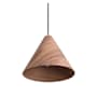 Golden Lighting Conique 13" Wide Pendant Light Walnut