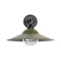 Golden Lighting Croma 12" Tall Outdoor Wall Sconce Matte Black / Matte Pine / Seeded Bubble