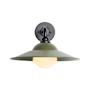 Golden Lighting Croma 12" Tall Outdoor Wall Sconce Matte Black / Matte Pine / Warm Blanc