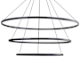 Golden Lighting Veritas 59" Wide Ring Chandelier Sand Black