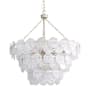 Golden Lighting Cascada 13 Light 32" Wide Pendant Aegean Silver / Cirrus Cloud