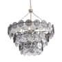 Golden Lighting Cascada 13 Light 32" Wide Pendant Aegean Silver / Smoke Plated