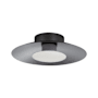 Golden Lighting Luma 12" Wide Semi-flush Ceiling Fixture Graphite / Sand Nickel
