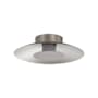 Golden Lighting Luma 12" Wide Semi-flush Ceiling Fixture Sand Nickel / Coffee Silver
