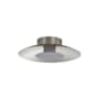 Golden Lighting Luma 12" Wide Semi-flush Ceiling Fixture Sand Nickel / Graphite