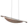 Golden Lighting Luma 42" Wide Linear Pendant Coffee Silver