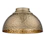 Golden Lighting Shepard 3 Light 14" Wide Semi-flush Ceiling Fixture Modern Brass