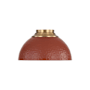 Golden Lighting Shepard 3 Light 14" Wide Semi-flush Ceiling Fixture Modern Brass / Russet Clay