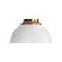 Golden Lighting Shepard 3 Light 14" Wide Semi-flush Ceiling Fixture Modern Brass / Matte White
