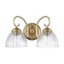 Golden Lighting Audra 2 Light 7" Wide Vanity Light Brushed Champagne Bronze