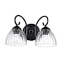Golden Lighting Audra 2 Light 7" Wide Vanity Light Matte Black