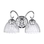 Golden Lighting Audra 2 Light 7" Wide Vanity Light Chrome