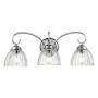 Golden Lighting Audra 3 Light 7" Wide Vanity Light Pewter