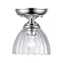 Golden Lighting Audra 7" Wide Semi-Flush Ceiling Fixture Chrome