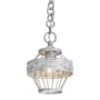 Golden Lighting Ferris 8" Wide Cage Mini Pendant Oyster